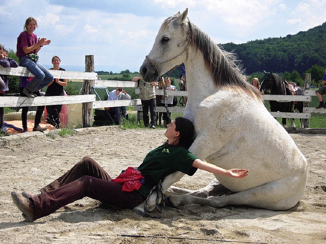 Anna Fahl mit ihrem Pferd  Zaidin   | Foto: Privat