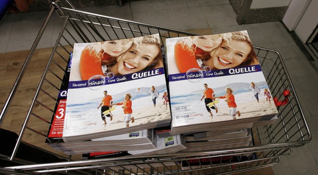 So viel lachende Gesichter und doch so...eschftsmodell Katalog noch  Zukunft?   | Foto: ddp