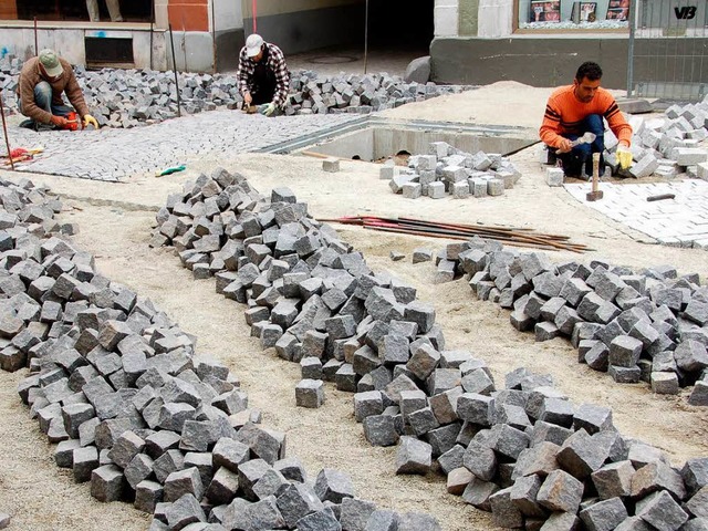 Bis Ende Juli soll der Urteilsplatz komplett fertig sein.  | Foto: Christian Kramberg