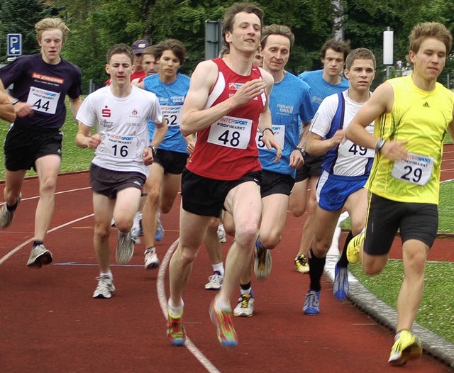 Vom Start weg an der Spitze lief der s...ef Beha (Nummer 48)  aus Unterkirnach.  | Foto: junkel