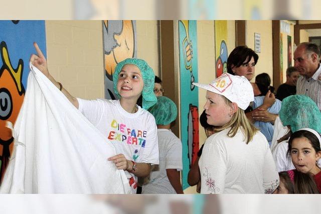 Gndlinger Schulkinder sorgen fr mehr Farbe im Gebude