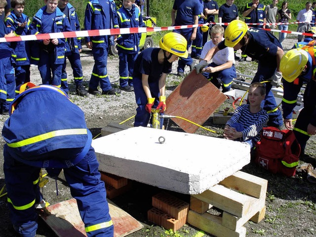 Beim Landesjugendwettkampf des Technis... auch  Schopfheimer mchtig ins Zeug.   | Foto: Hans-Jrgen Hege