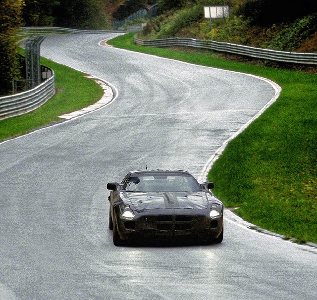 Vollgas auf dem Nrburgring: Auf der R...rcedes auch den neuen Sportwagen SLS.   | Foto: dpa