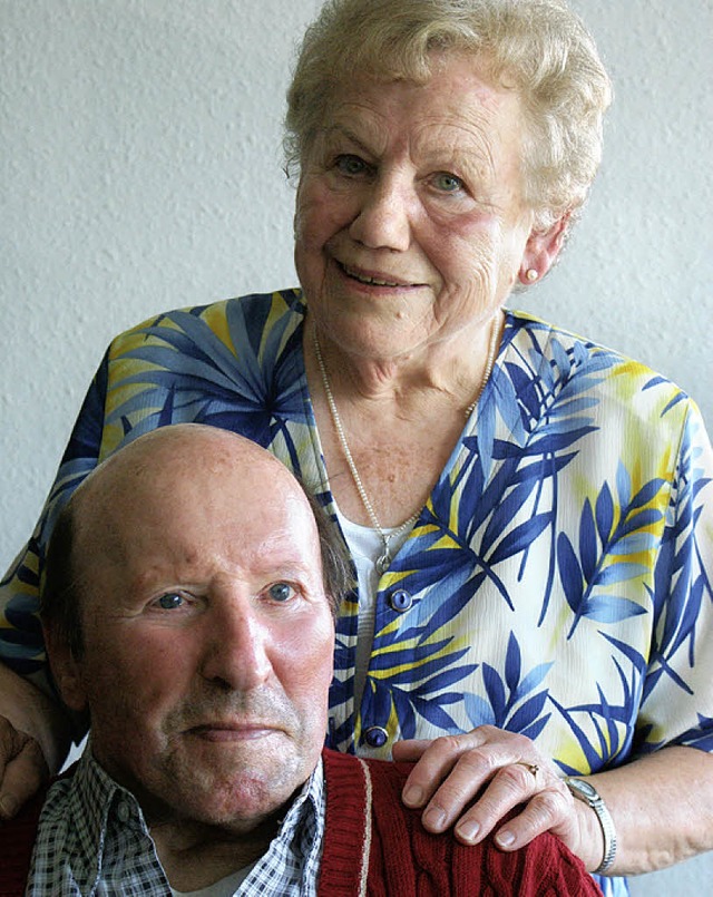 Erna und Konrad Dangel sind seit 60 Jahren  ein  Paar.   | Foto: probst