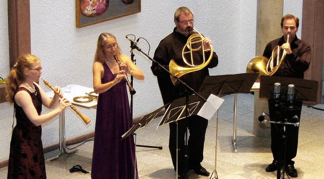 Oboe, Klarinette und Hrner liefern hi...lklang der romantischen Musikepoche.    | Foto: Sandra Decoux-Kone