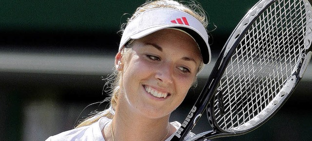 Hat in Wimbledon bislang ausgesprochen gut lachen: Sabine Lisicki   | Foto: dpa
