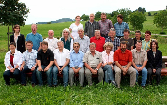 Die Teilnehmer der Zukunftswerkstatt in Gresgen  | Foto: Heiner Fabry