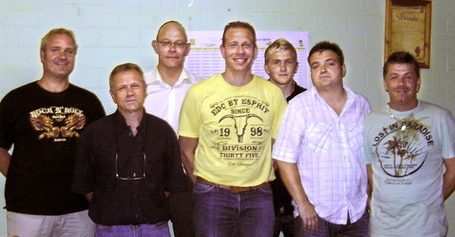 Der neue Vorstand des SV Wittenweier (...nbach, Martin Schiff und Oliver Lle   | Foto: Iris Heitz