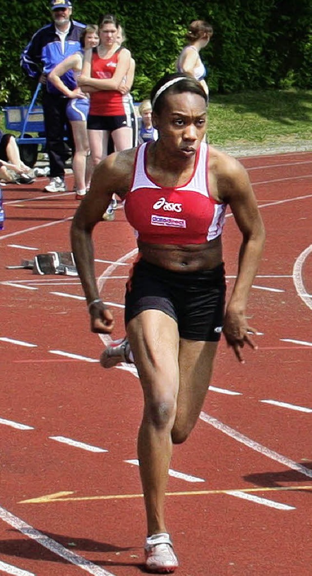 Elisa Lierhaus  war  die  Schnellste ber 100 Meter.   | Foto: Stinn