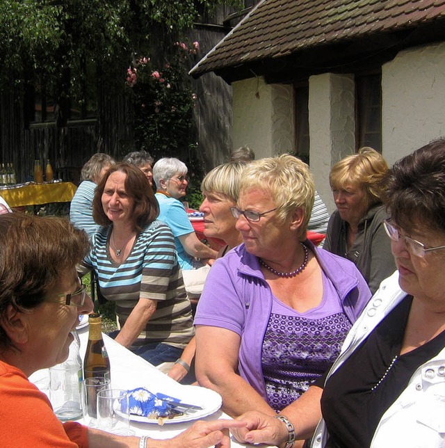 Beim Melcherhof in Unteribental informierten und strkten sich die Landfrauen.  | Foto: Privat