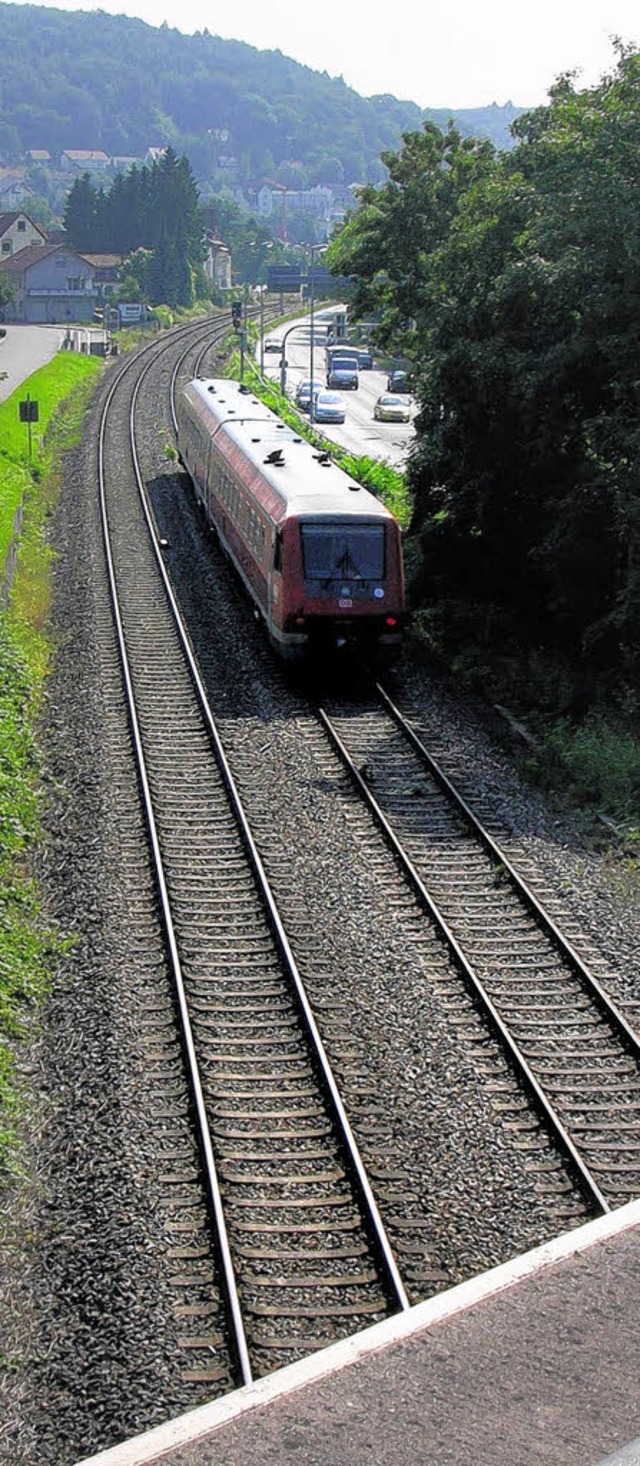 Die Bahn knnte einmal hufiger in Waldshut halten.   | Foto: Huber