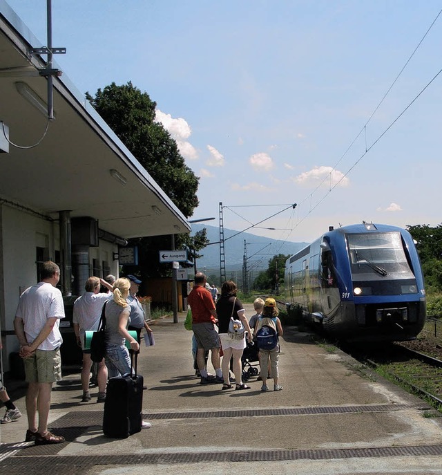 Direkt    vom Neuenburger  Bahnhof   n...l am 14. Dezember  mglich werden.      | Foto: Sigrid Umiger