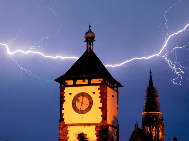 Blitz ber Freiburg &#8211; kein seltenes Phnomen.  | Foto: Brigitte Sasse