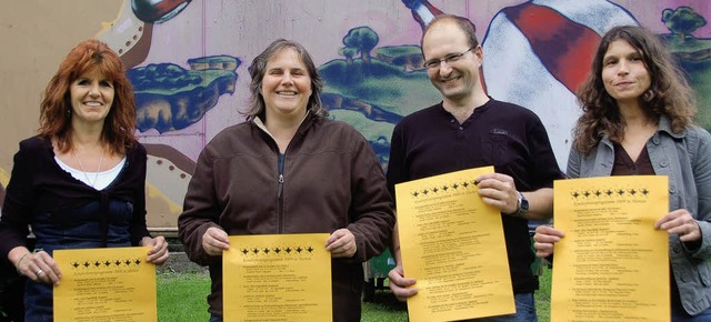 Christina Kuhn, Michaela Schreiber, Re... Spieldorf-Aktionen in diesem Sommer.   | Foto: Moritz Lehmann