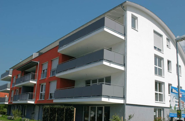Fr das neue Mehrfamilienhaus im Neuba...Gersbacher  Interessenten begeistern.   | Foto: Tolsdorf