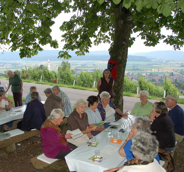 Grenzberschreitender Seniorennachmittag mit Blick ins Kleggi.   | Foto: jbs