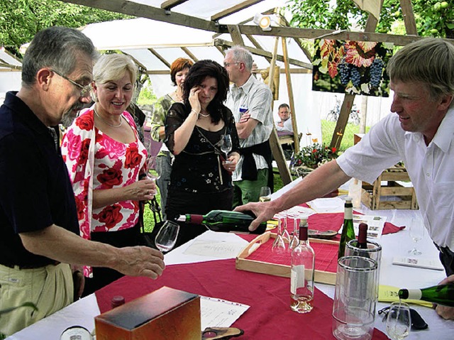 &#8222;Wein im Garten&#8220; gibt es am Samstag wieder zu genieen.   | Foto: Mink