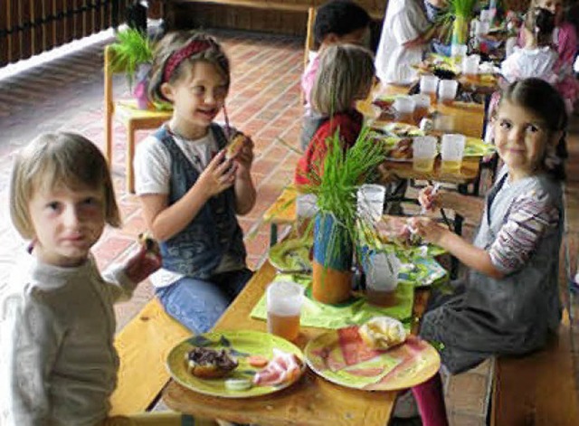 Beim Familientag im Kindergarten Aitern.   | Foto: Privat