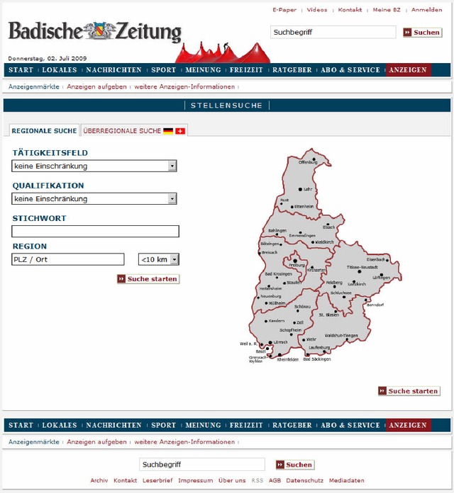 Neues Gesicht, neue Funktionen: Der Onlinestellenmarkt der Badischen Zeitung.  | Foto: PR / BZ