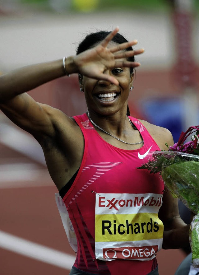 Schnell  ber 400 Meter: Sanya Richards   | Foto: afp