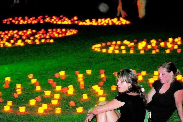 8000 sind zum Lichterfest nach Lahr gekommen