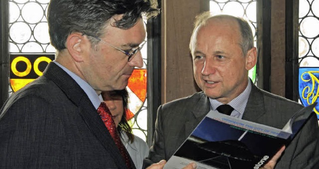 Janusz Marszalek (rechts) und Dieter Salomon.   | Foto: Michael Bamberger
