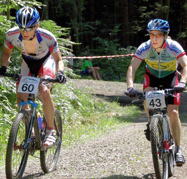 Olaf Rochow (links) wiederholte im Ott...twertung des Schwarzwlder Tlercups.   | Foto: Sebastian Ehret