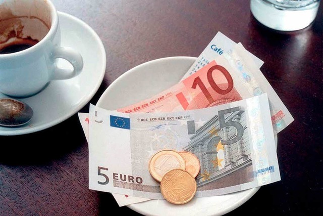 Trinkgelder sind nicht steuerpflichtig. | Foto: Europaeische Zentralbank Trinkgelder sind nicht steuerpflichtig. | Foto: Europaeische Zentralbank