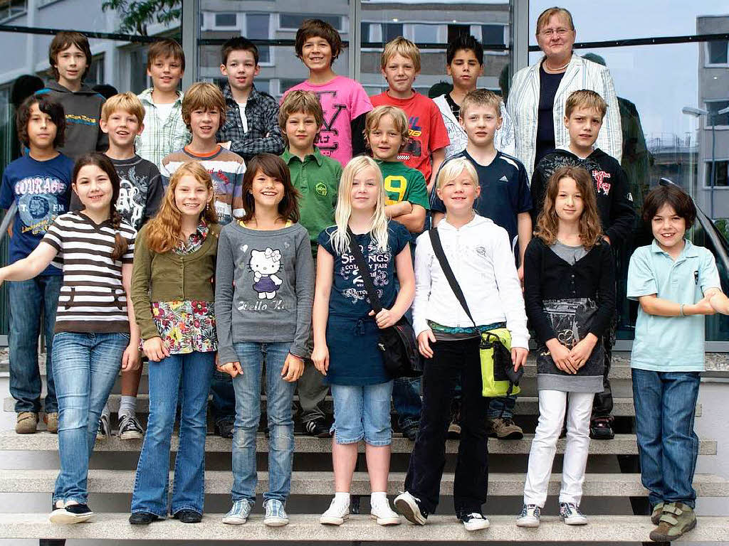 Die Klasse 4b der Hexentalschule aus Merzhausen mit ihrer Lehrerin Frau Esser-Schindele