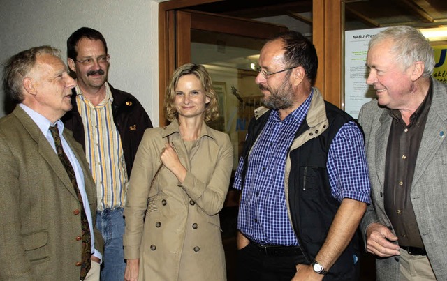 Den Tierschutz in der Nutztierhaltung ...Ruhestand Uli Spielberger (von links).  | Foto: Christiane Seifried