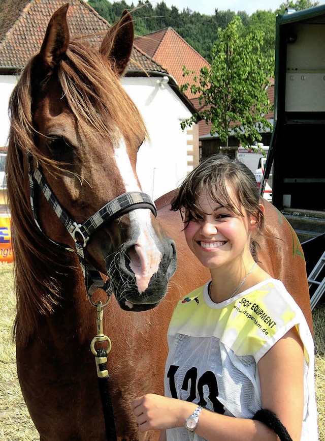 Deutsche Vizemeister: Sabrina Birmele und  Nessaya   | Foto: Privat