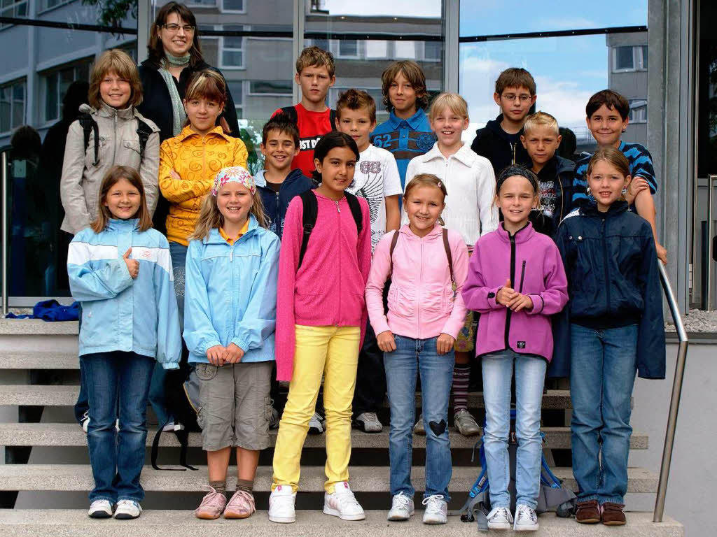 Die Klasse 4b der Hebelschule aus Laufenburg mit ihrer Lehrerin Frau Muhsal