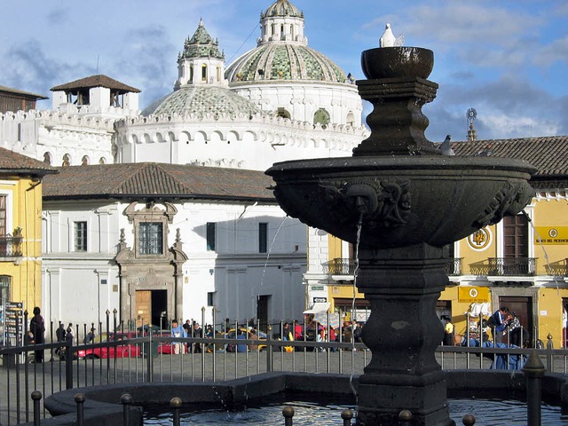 Hier ging die Reise der Austauschschler los: im ecuadorianischen  Quito  | Foto: Michael Macher