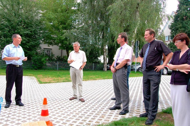 Einweihung der neuen Parkpltze  | Foto: Bernhard Birlin