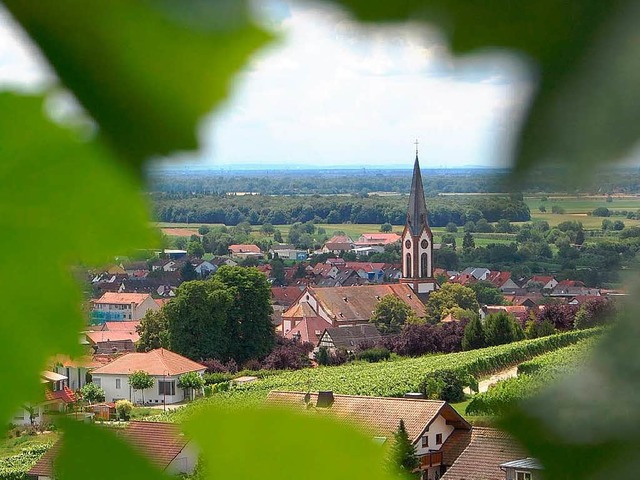 Ihringen wirbt oft mit Wein und Landschaft.  | Foto: Alexander Gbel