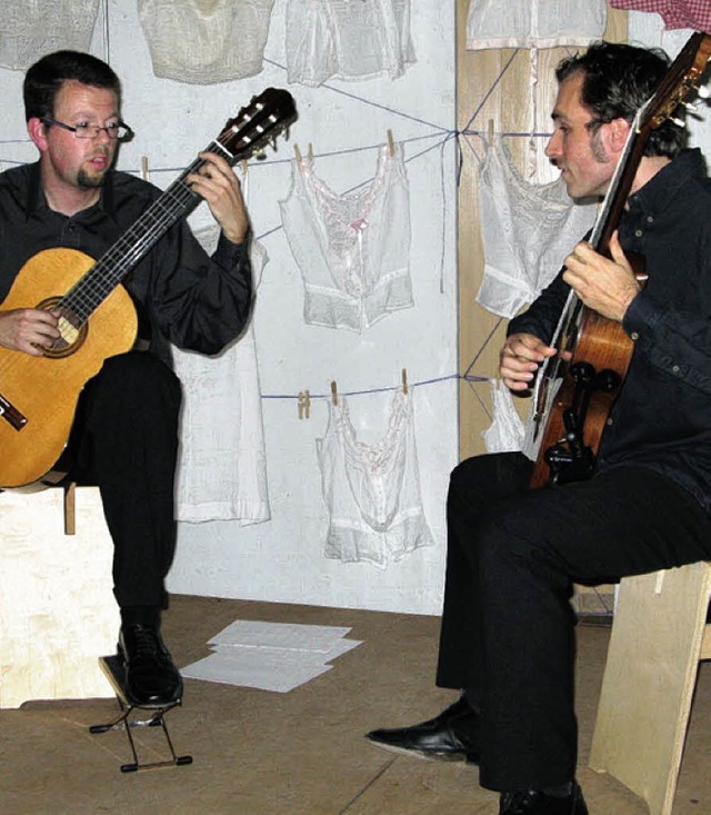 Christian Ktemeier und Christian Wern...nd auergewhnliches Gitarrenkonzert.   | Foto: ulrike Spiegelhalter