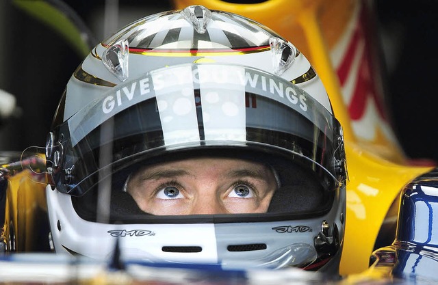 Hat die Augen offen: Sebastian Vettel ...rgring wieder ganz nach vorne fahren.   | Foto: ddp