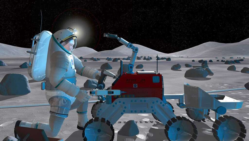 Die Nase plant an den Polen des Mondes eine Forschungsstation zu errichten.