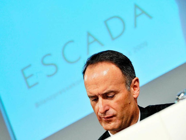 Escada-Vorstandschef Bruno Slzer hoff...rnehmen eine Insolvenz vermeiden kann.  | Foto: dpa