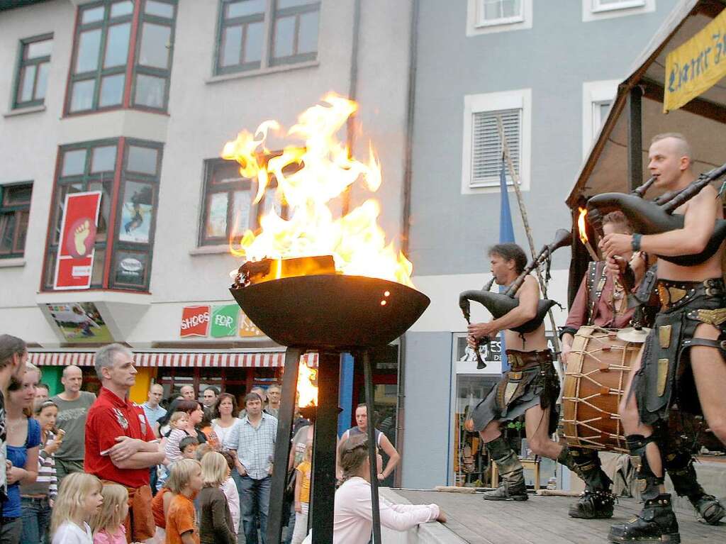 Viel Vergngliches auf allen Pltzen beim Mittelalterlichen Stadtfest in Lahr