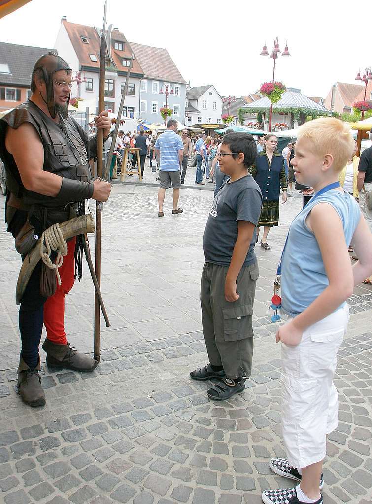 Viel Vergngliches auf allen Pltzen beim Mittelalterlichen Stadtfest in Lahr