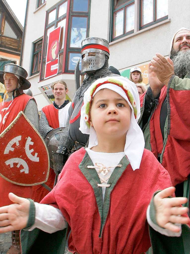 Viel Vergngliches auf allen Pltzen beim Mittelalterlichen Stadtfest in Lahr