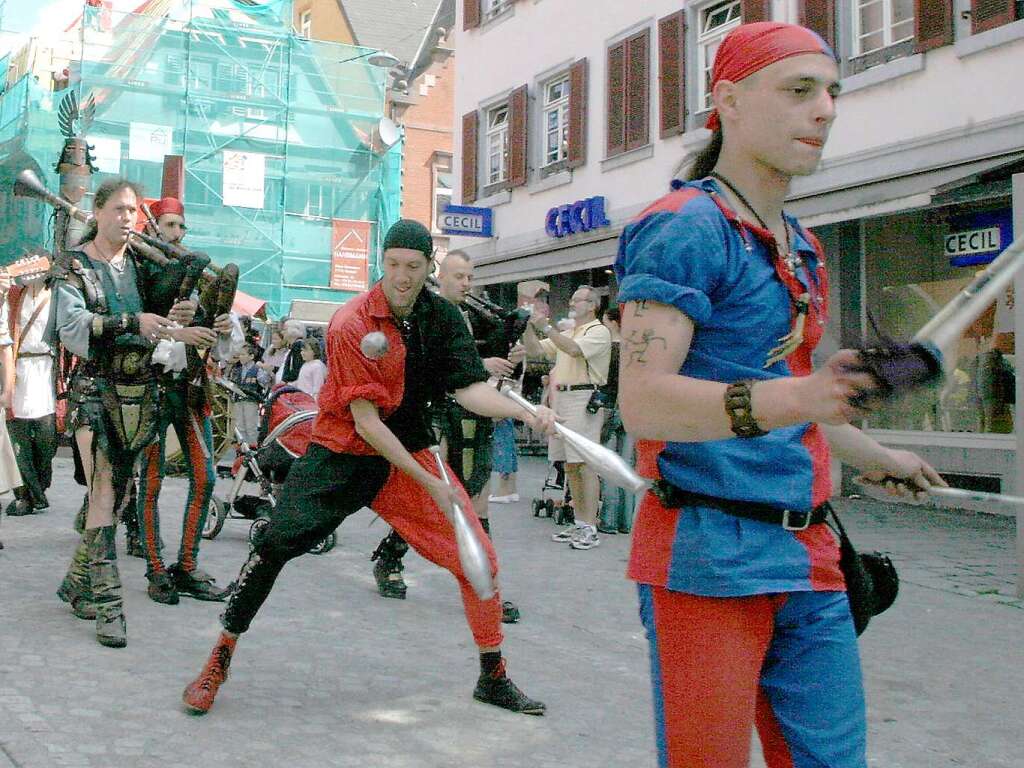 Viel Vergngliches auf allen Pltzen beim Mittelalterlichen Stadtfest in Lahr