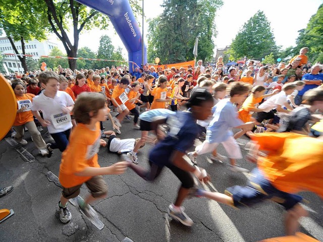 Startschuss beim ersten Schlerlauf.  | Foto: Thomas Kunz