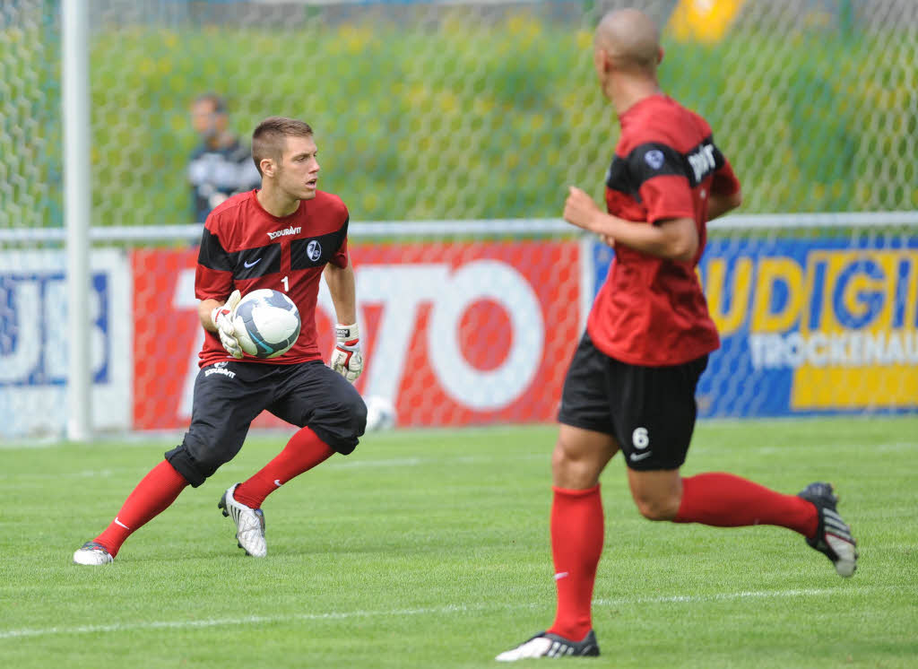 Der SC Freiburg im Trainingslager in Schruns.