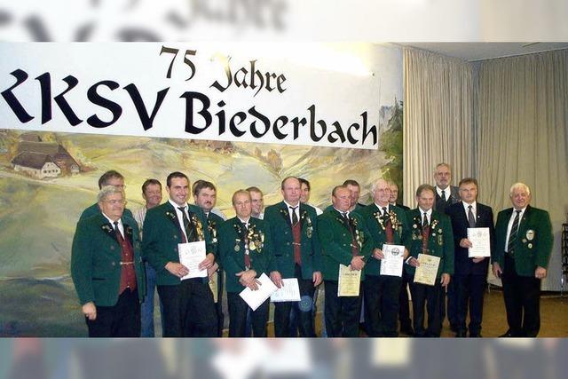 Die Biederbacher Schtzen feiern