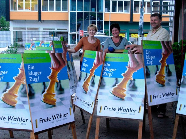 Hier noch gut gelaunt: Kandidaten der ...und Ortschaftsratswahlen in Waldkirch.  | Foto: ZVG