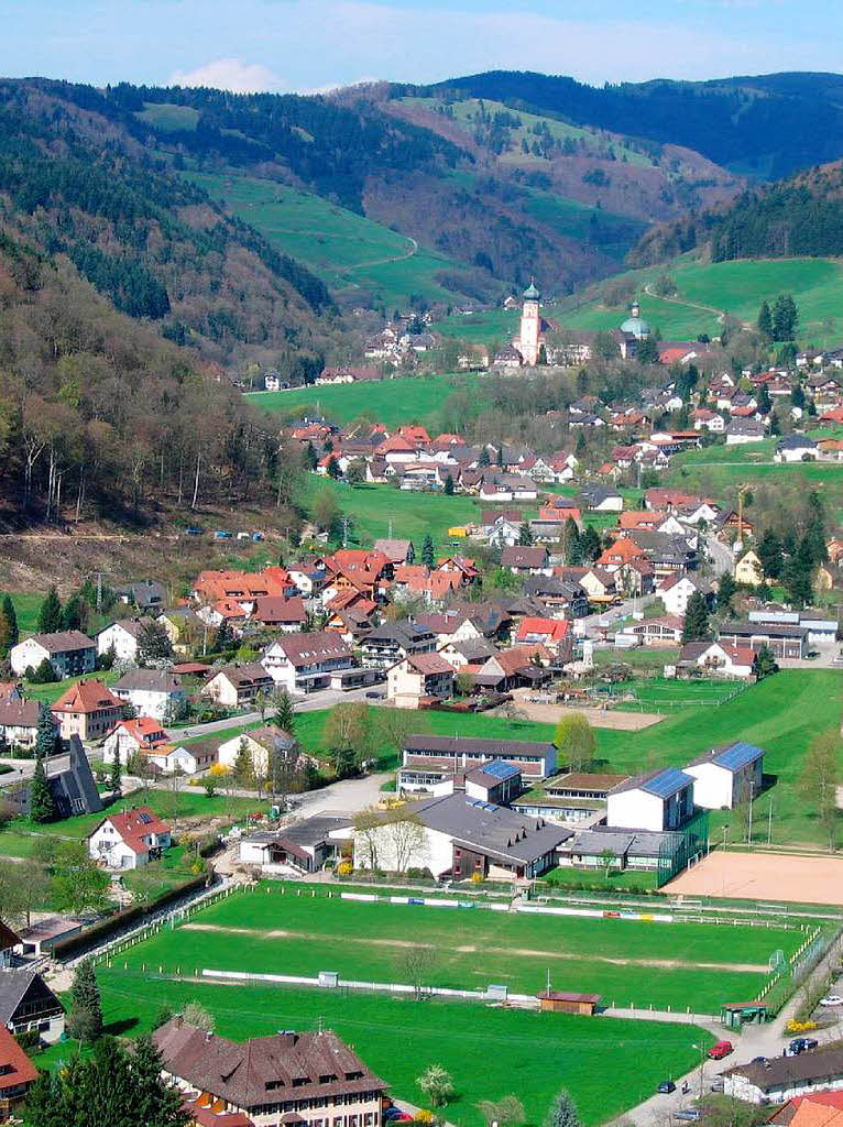 In der Talsohle: Der Platz der Sportfreunde Untermnstertal.