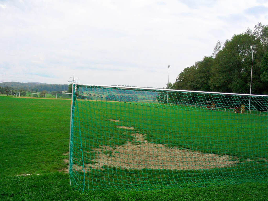 Der alte Sportplatz von Karsau hat ausgedient.
