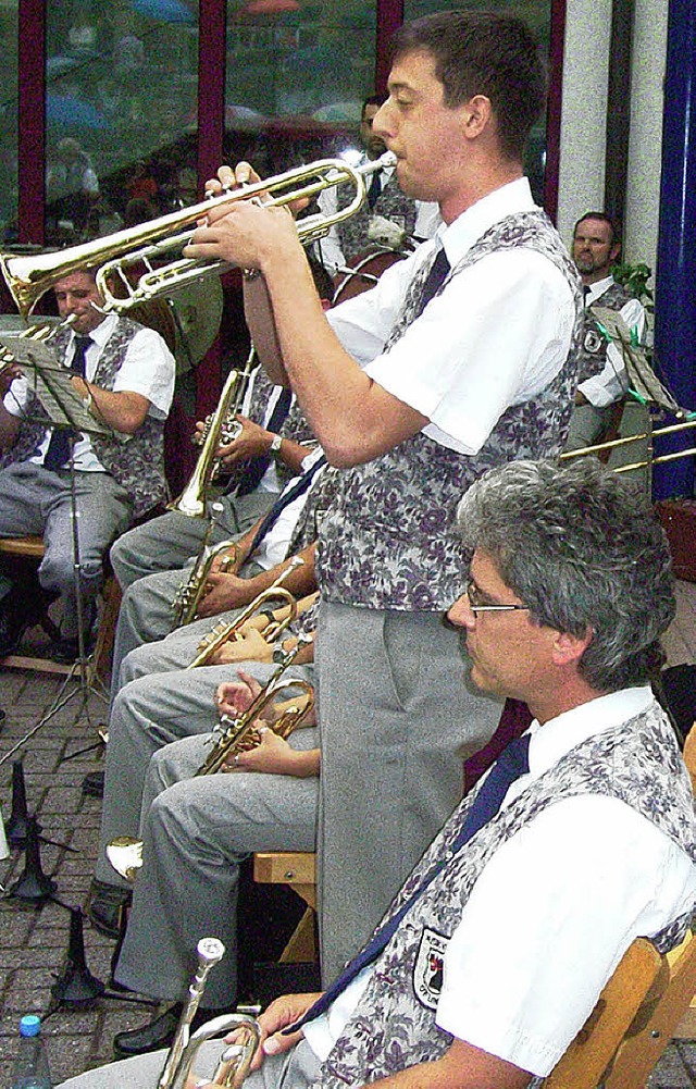 Gutes Timing bewies der Musikverein f... bei seinem musikalischen Sommertreff.  | Foto: kerckhoff